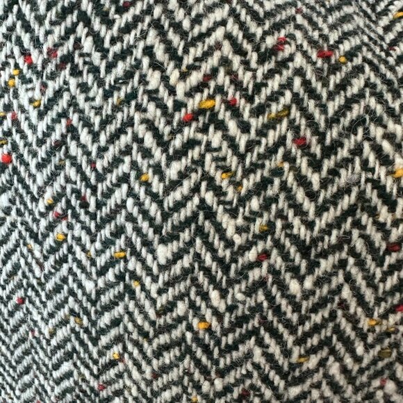 Country Set Vtg Suede Tweed Leather Vest Size 9 Green 60s 70s Festival Western - Picture 6 of 16